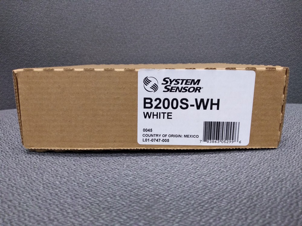 Sounder Base, 6", White, System Sensor #B200S-WH