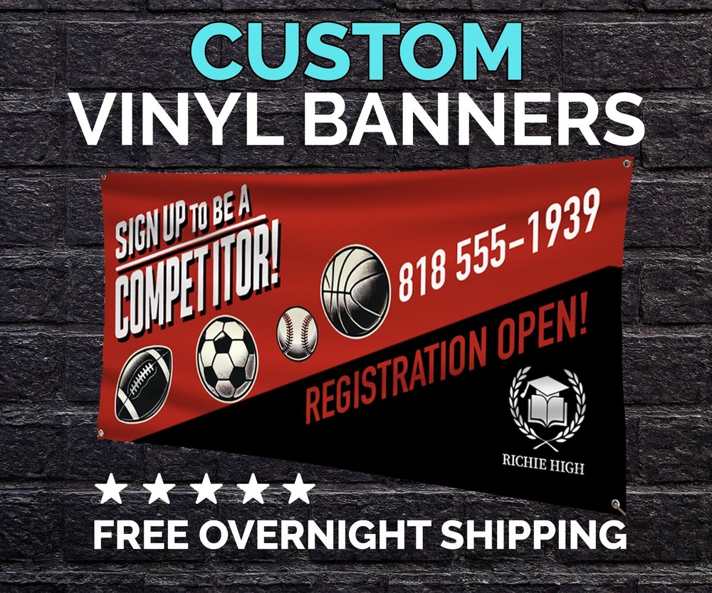 Custom Vinyl Banner 3ft x 6ft