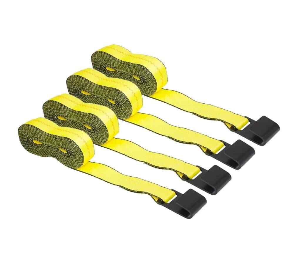 (4 Pack) 2" x 30' Winch Straps with Flat Hook