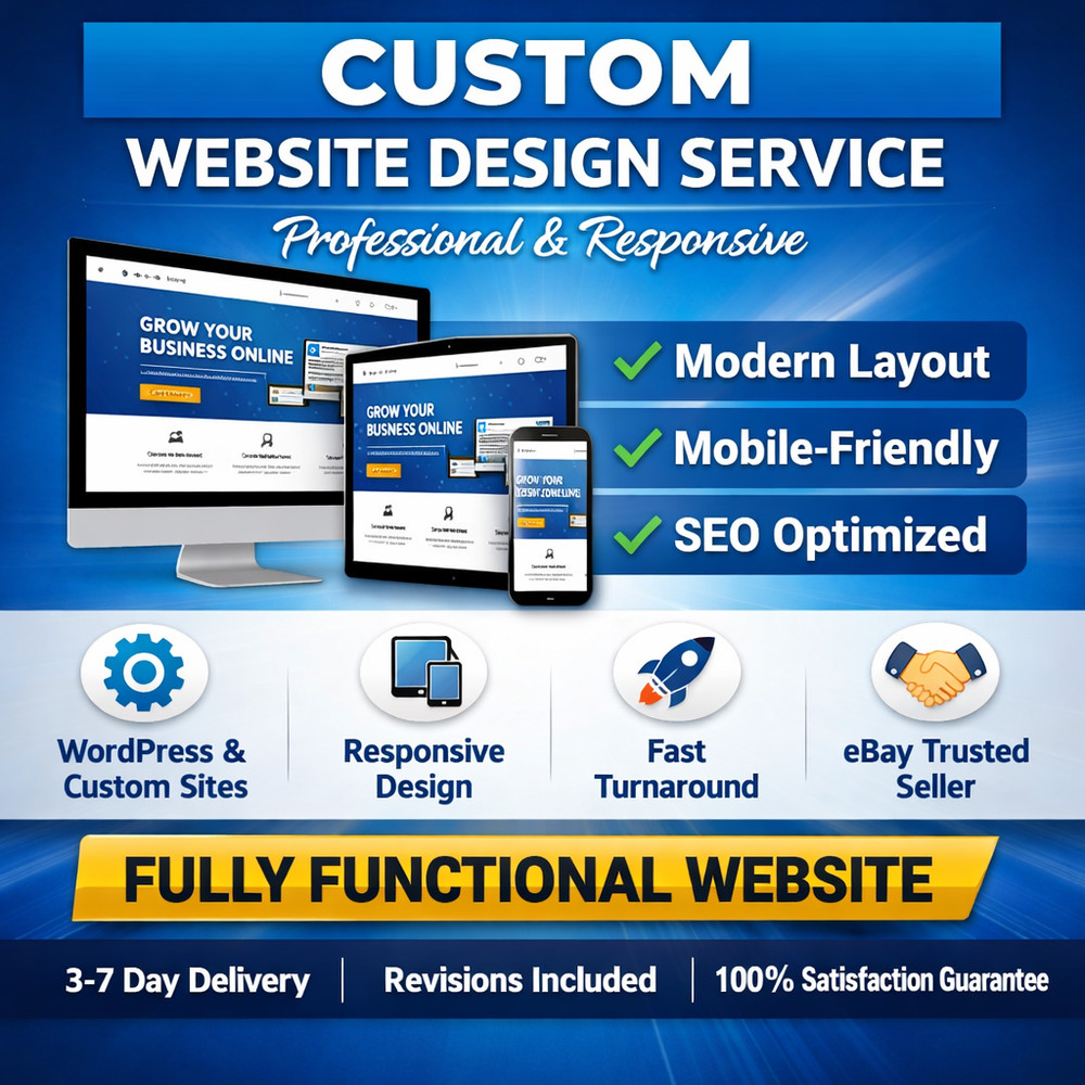 Custom Website Design Service | Professional Responsive WordPress Website