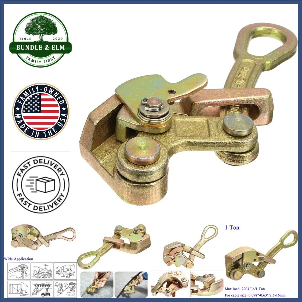 Versatile Cable Puller Tool for Steel Cables, Compact Design and High Strength