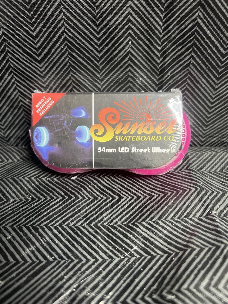 Sunset Skateboard Wheels Pink 54mm 2 Pack B5