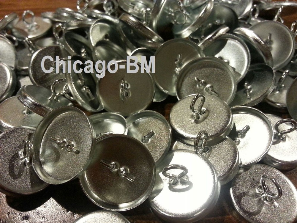 1 GROSS=144 #24 WIRE EYE BACKS 144pcs WITH 144pcs COVER BUTTON SOFT SHELL CAPS