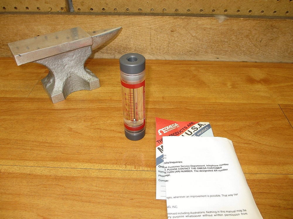 Omega FL-72 *NEW* Flow Meter 0-6GPM