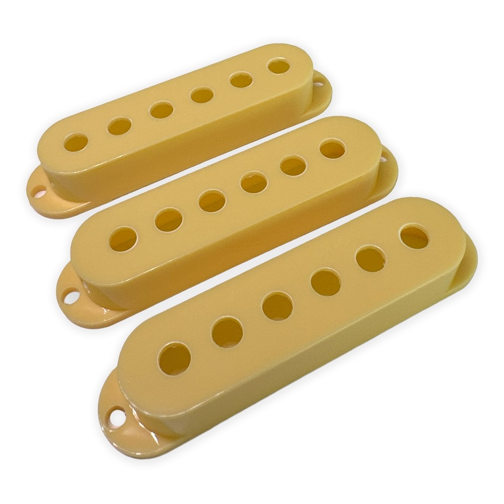 Single Coil Pickup Covers, Cream, Modern (52 / 50 / 48) Spacing
