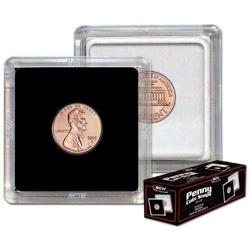 2 BCW 2x2 Penny Coin Snap Holders