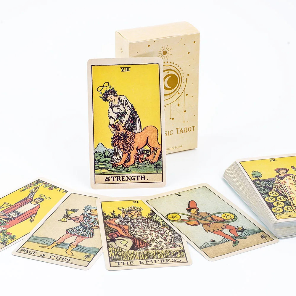 Classic 78PCS Tarot Card Deck Beginner-Friendly Fortune Telling Board Game Toy