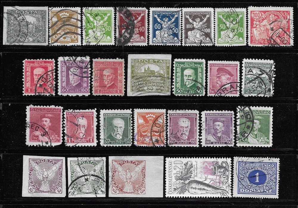 Czechoslovakia Postage Stamps - 28 Different Stamps