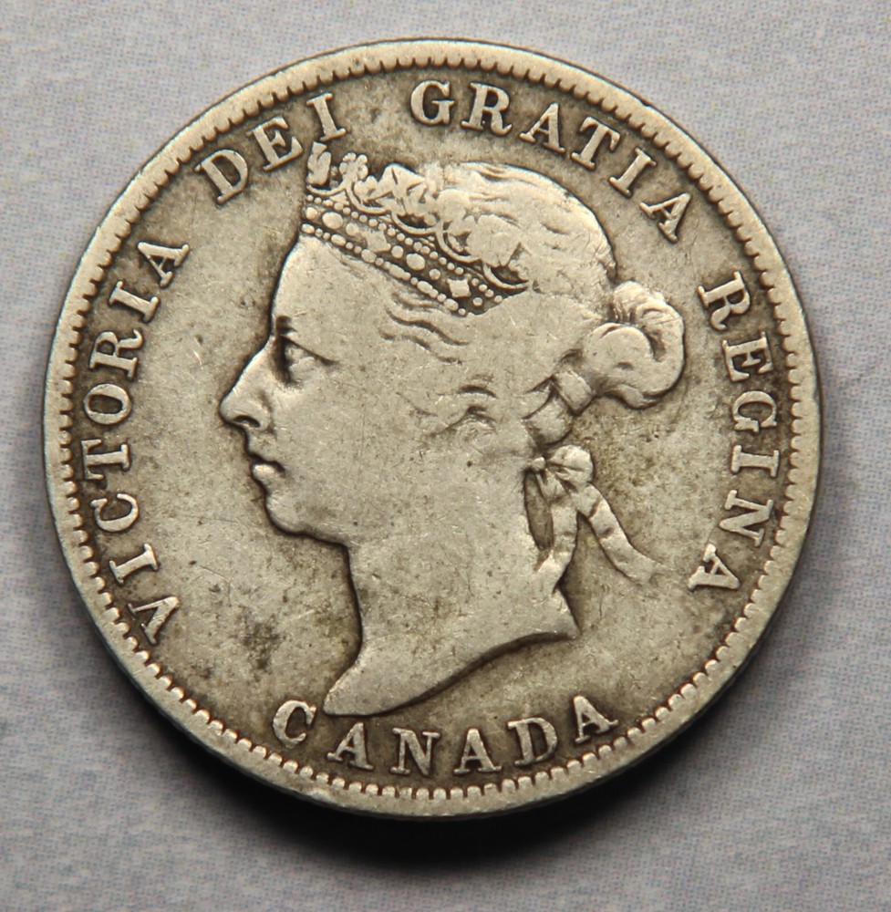 1893 Canada Canadian 25 Cent Quarter 25c