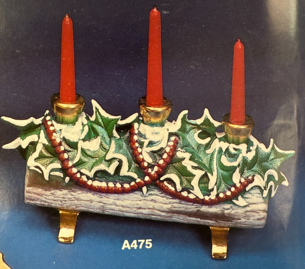 VINTAGE ATLANTIC CERAMIC MOLD #A-475 YULE LOG