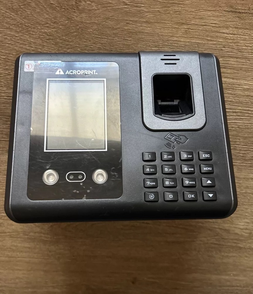Acroprint Biolook Time Clock W/ Face Recognition Fingerprint Reader BL200