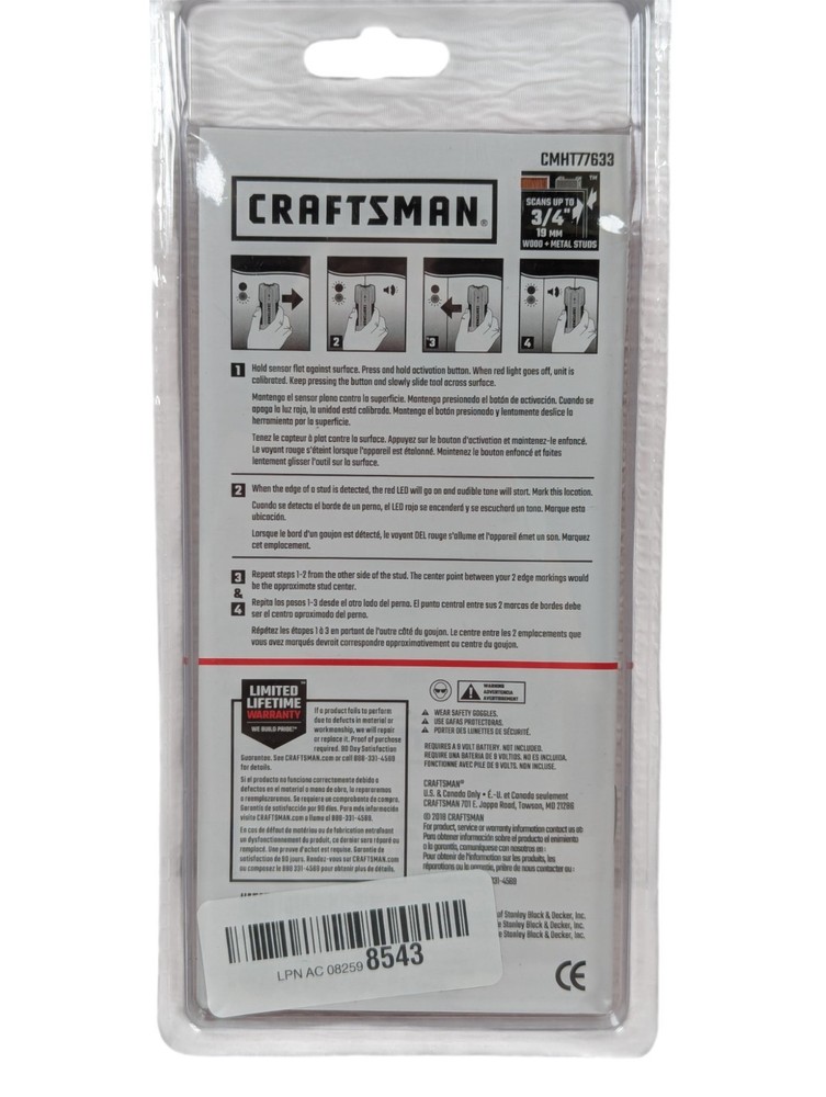 CRAFTSMAN - Stud Finder- 3/4-Inch Depth - CMHT77633