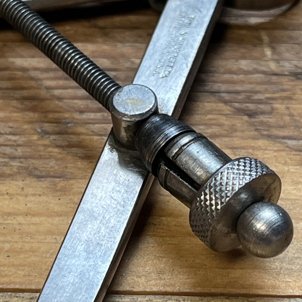 Starrett No. Inside Caliper W/Square Legs, 5" legs - split nut