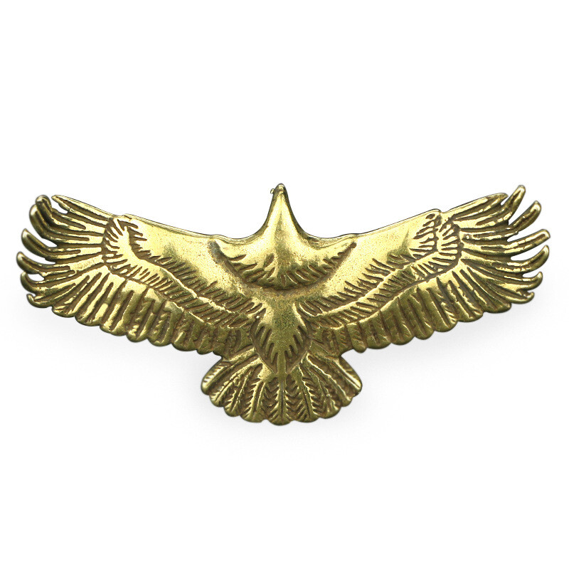 Solid Brass Eagle Figurine Small Statue Home Ornament Figurines Collectibles