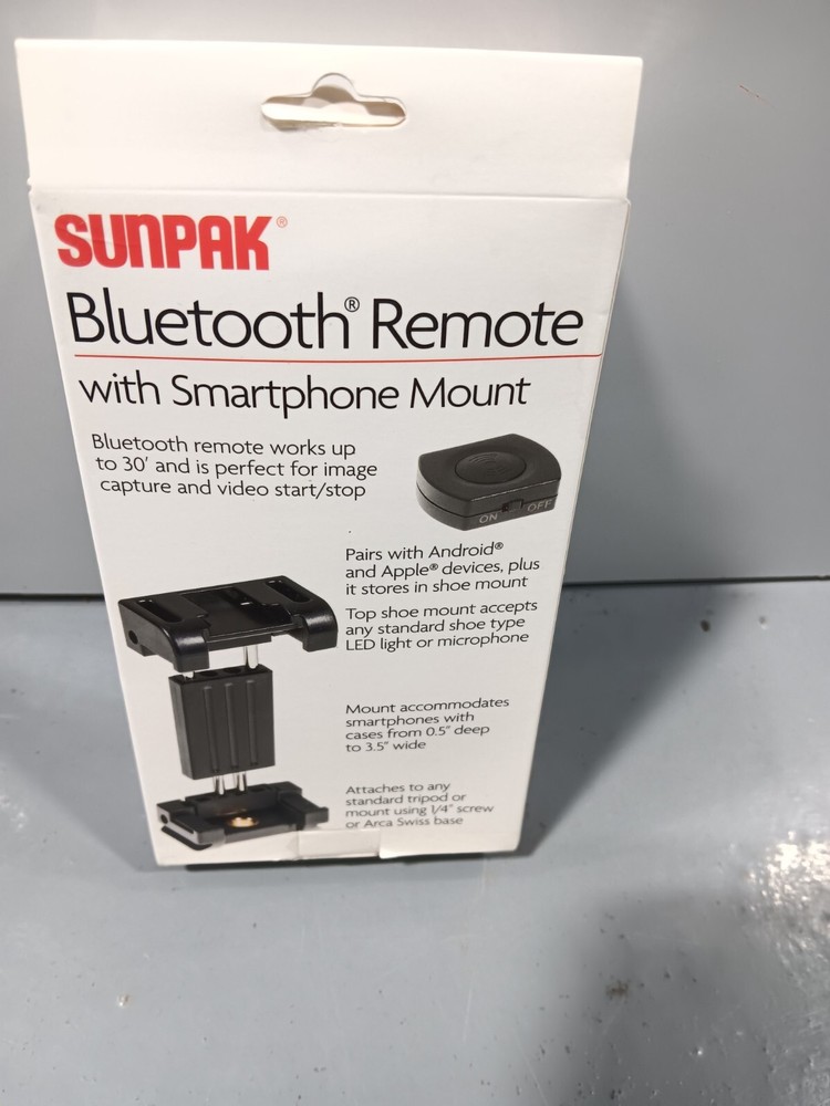 Sunpak Bluetooth Remote With Smartphone Mount