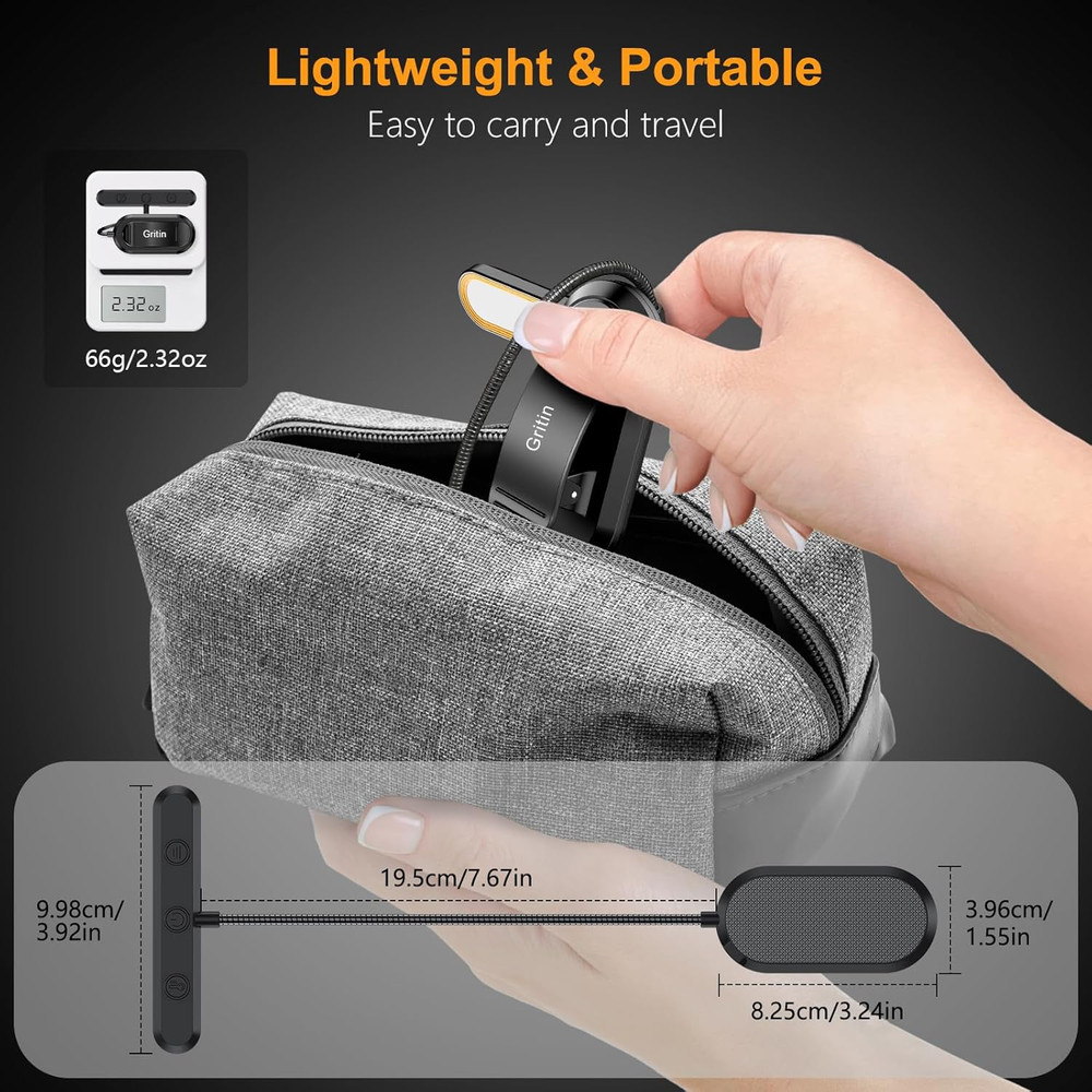 Rechargeable Book Light for Reading in Bed with 19 LED &Memory Function-Eye C...