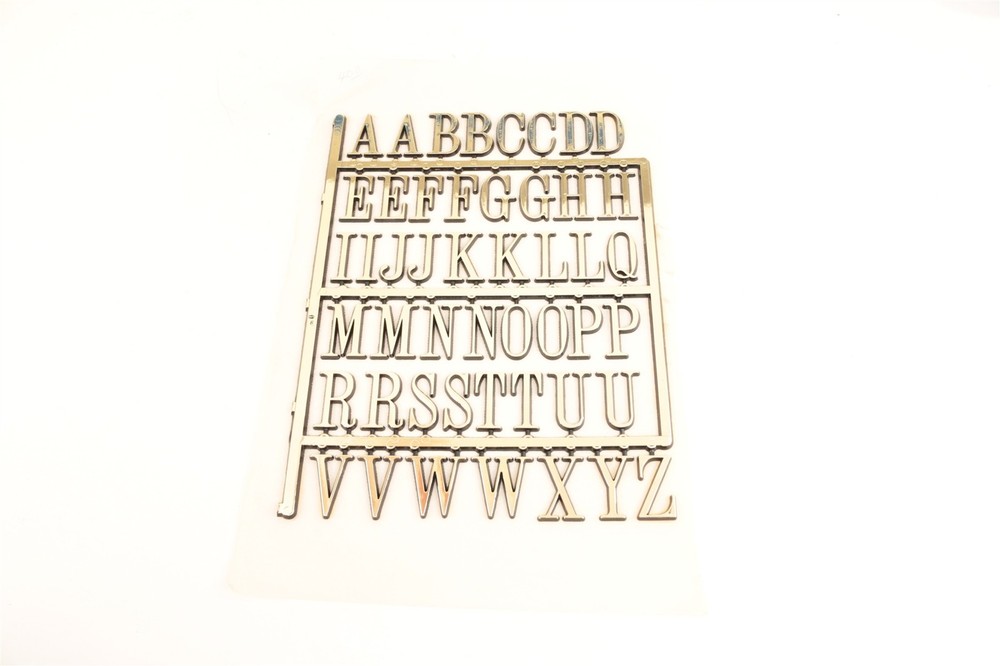 Clock Dial Alphabet - Plastic 1 inch - NOS - VS1028