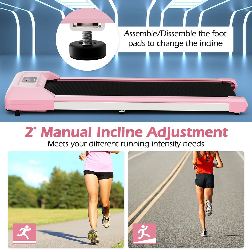 2.25 HP Walking Pad Under Desk Treadmill Jogging Machine w/ Remote Control