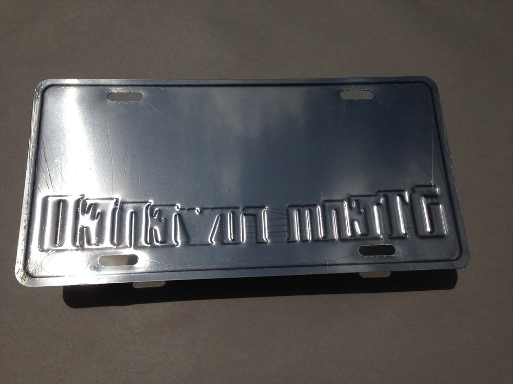 Steam Powered Steampunk License Plate Car Tag NEW!!