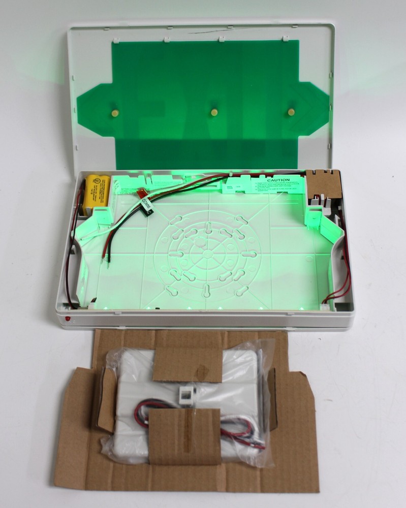 LED Exit Lighting Fixture Single or Double Face , Battery Backup, 6 PCS