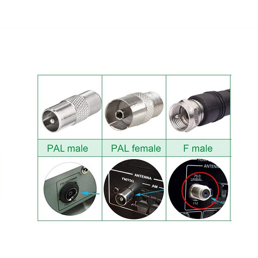 Home DAB FM Antenna Telescopic Antenna with Three Adapters