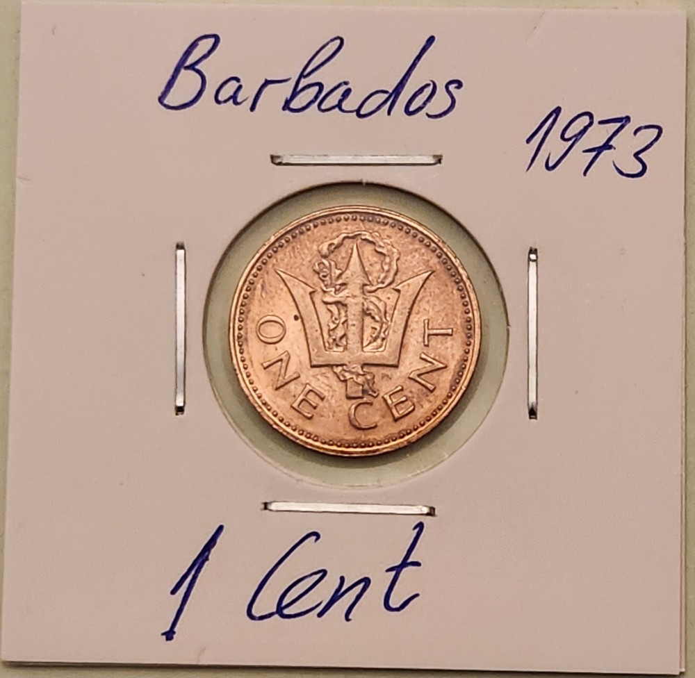 Barbados coin,  1 Cent, 1973