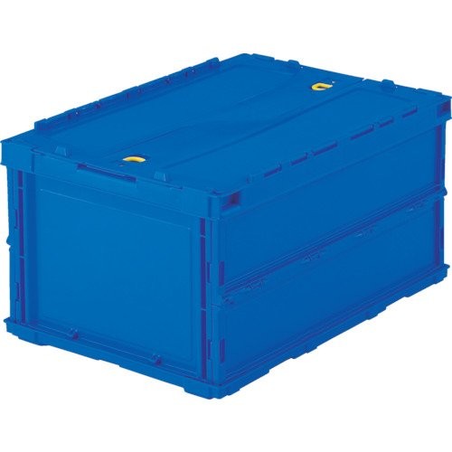 Thin Folding Container, 40L, Locking Lid, Dark Blue, TR-C40B-DB x 5