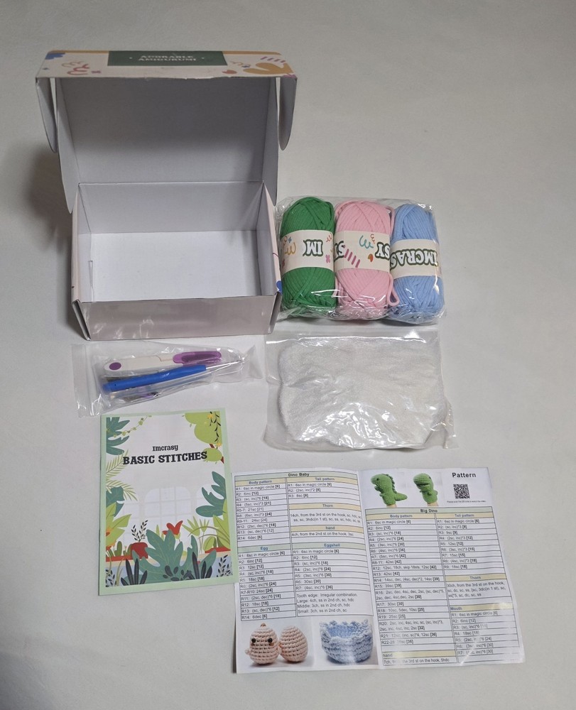 Imcrasy Beginner Crochet Kit (DINO)
