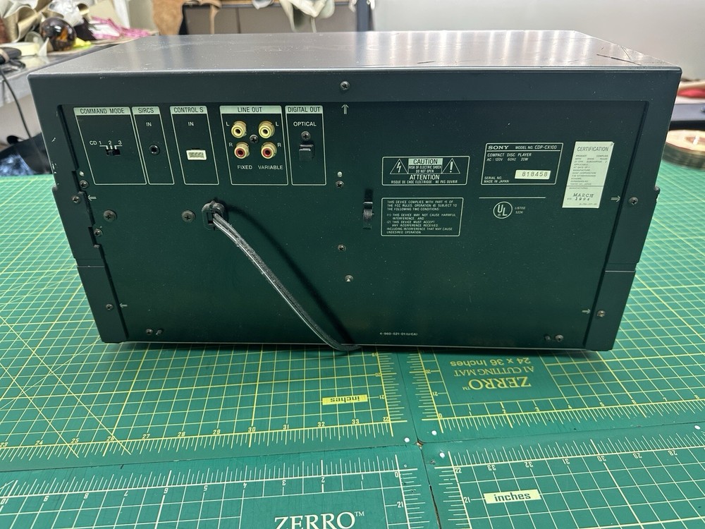 SONY JUKEBOX 100 CD Player CDP-CX100Cd