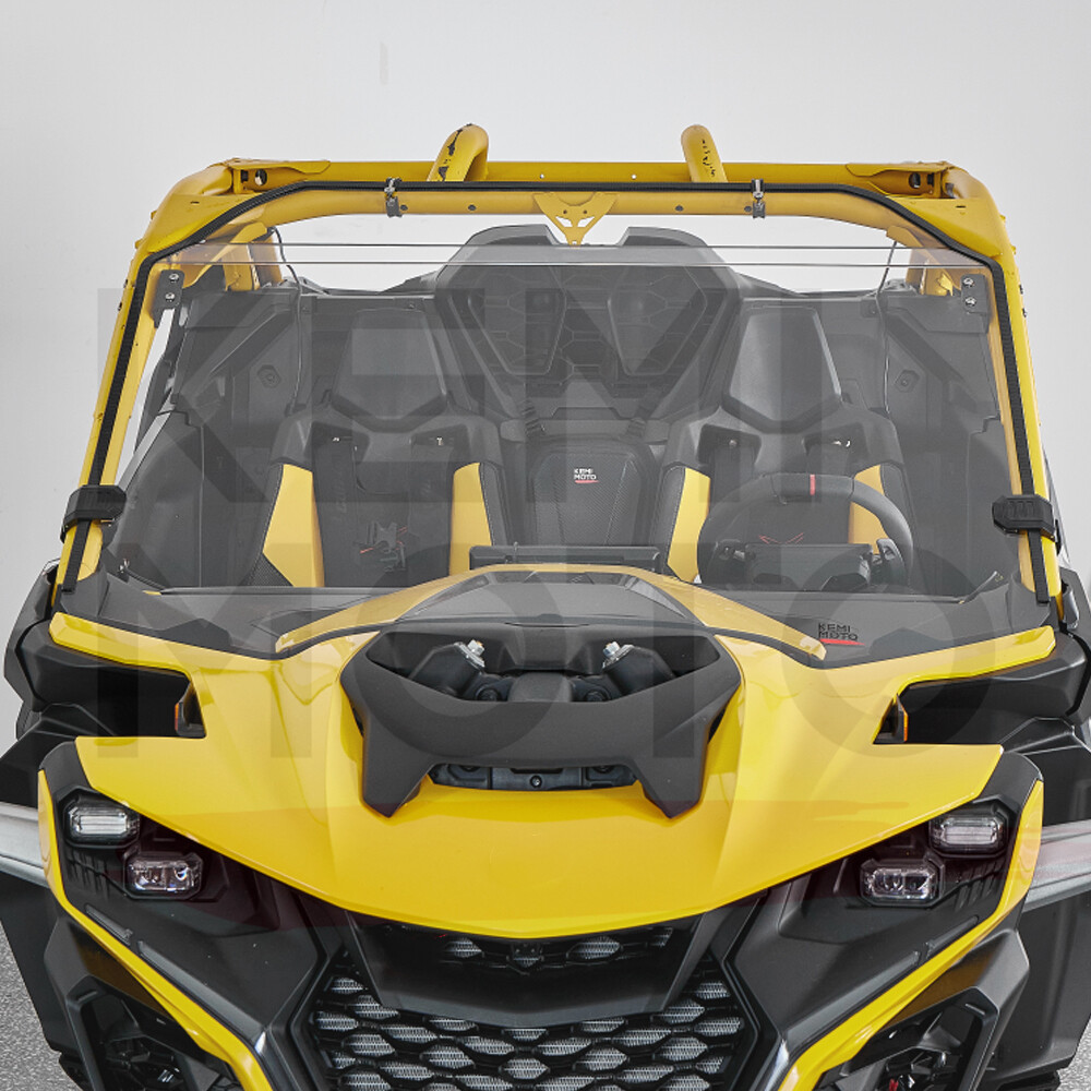 UTV Front Full Windshield Scratch Resistant for Can Am Maverick R MAX 2024-2025