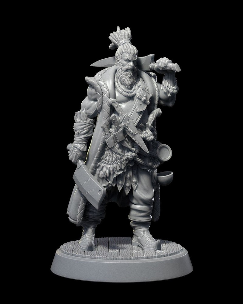 DnD Grub Pirate Miniature 32mm Scale