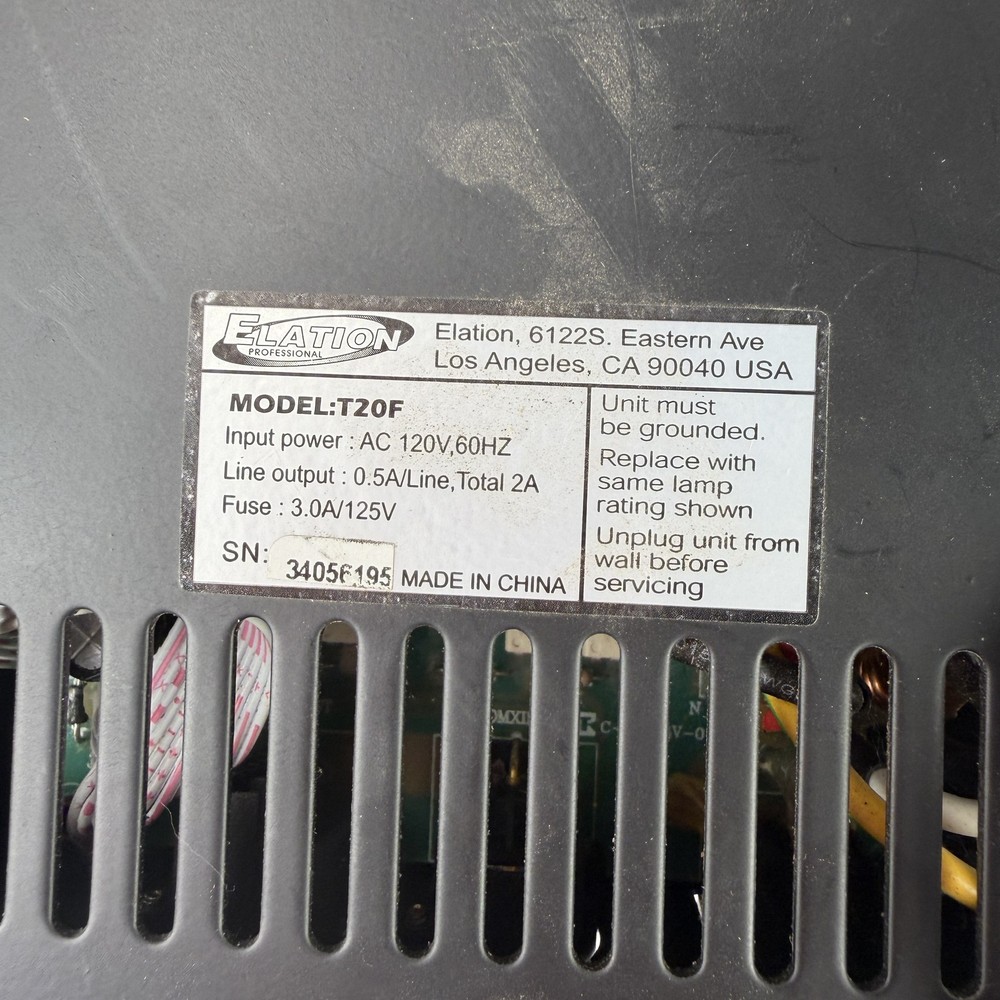 Elation Professional T20F LED/PAR Chase Pack DMX Controller Stage Lighting