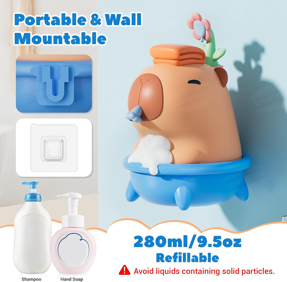 Automatic Touchless Foaming Hand Soap Dispenser, Waterproof & Rechargeable
