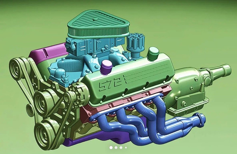 1/24 Scale 3d Resin Chevy 572 Tunnel Rame