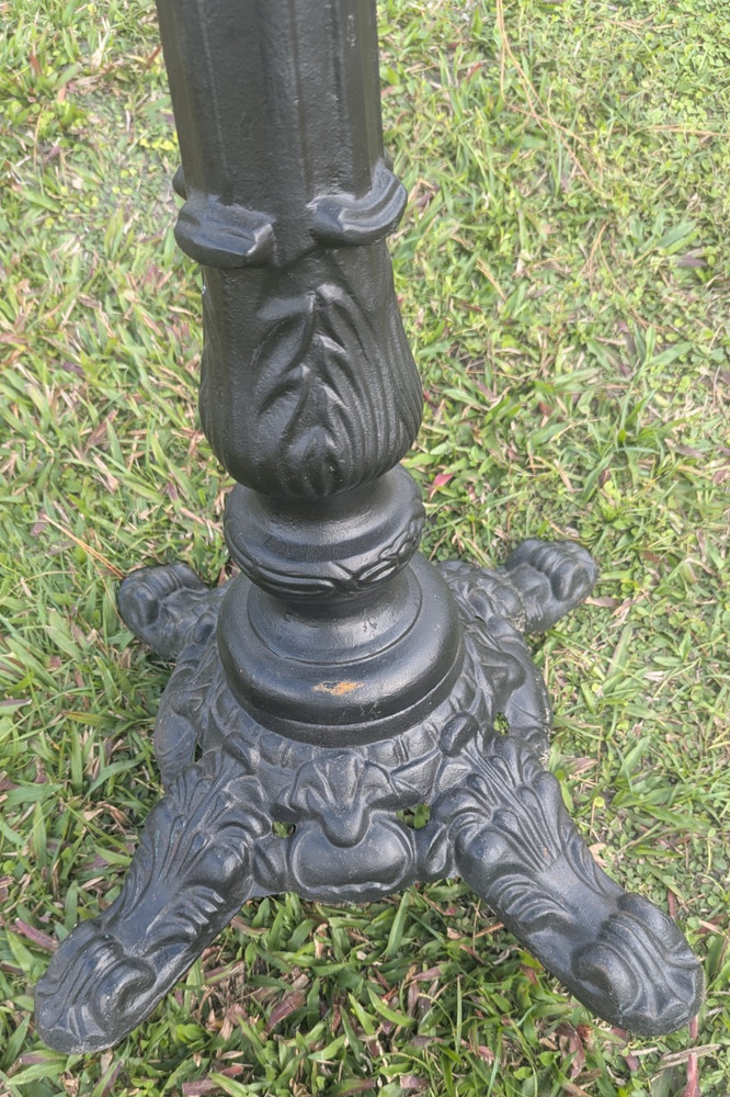 Vintage Cast Iron Industrial Bistro Table Base Solid