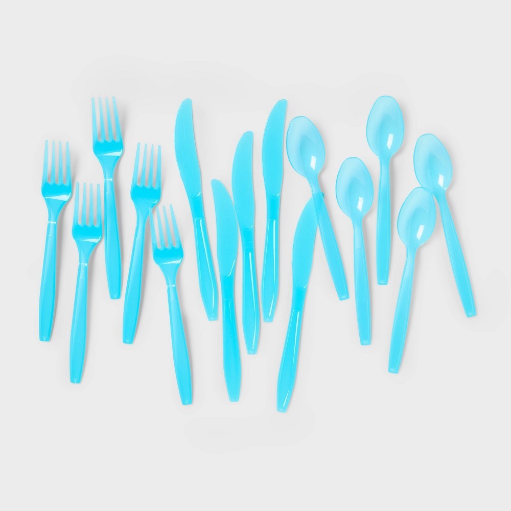 Sun Squad™ Blue Disposable Flatware Sets 24ct
