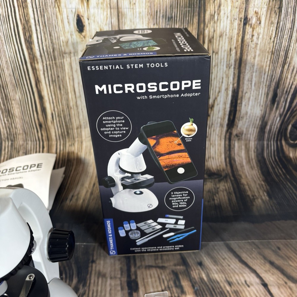 The Thames & Kosmos Microscope Essential STEM Tool with Smartphone Adapter Bugs