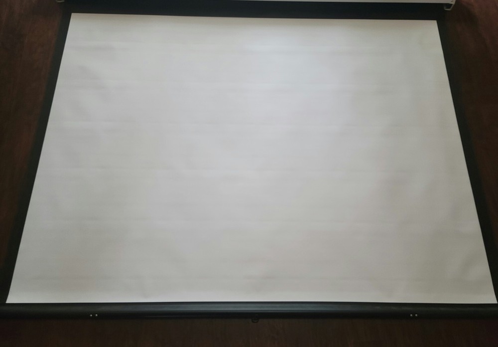 Da-Lite 40237 Model "C" Manual Pull-down Projector Screen 60 x 80" Diagonal 100"