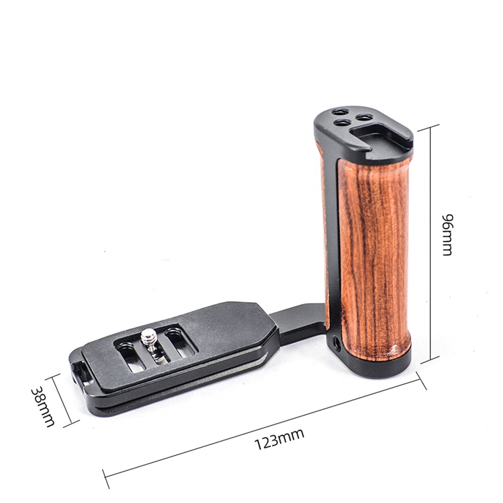 Side Wood Handle Left L-Plate Quick Release Plate Universal Camera Accessory Xb