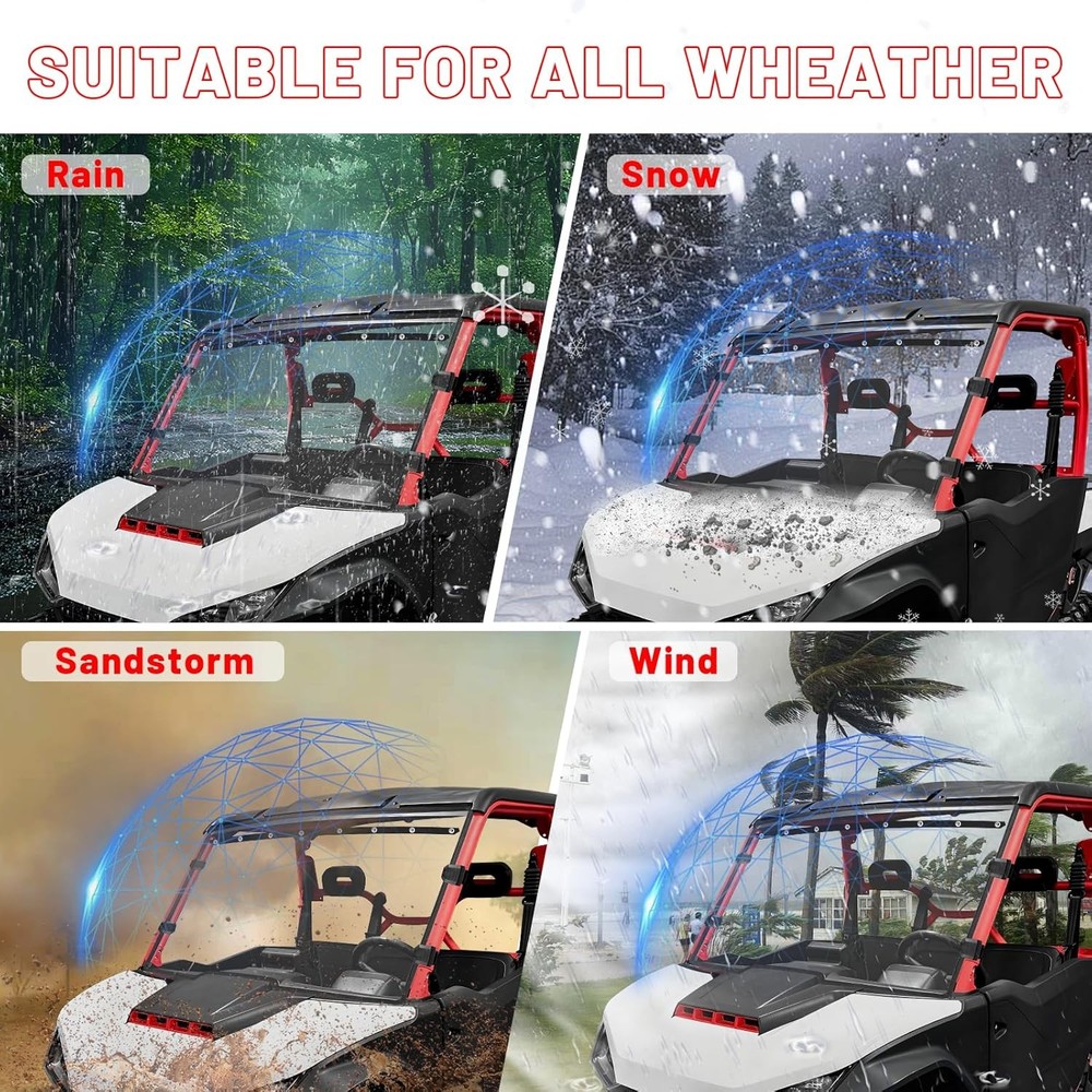 Front Windshield Clear Window Scratch-Resistant For Segway Fugleman UT10 22-25