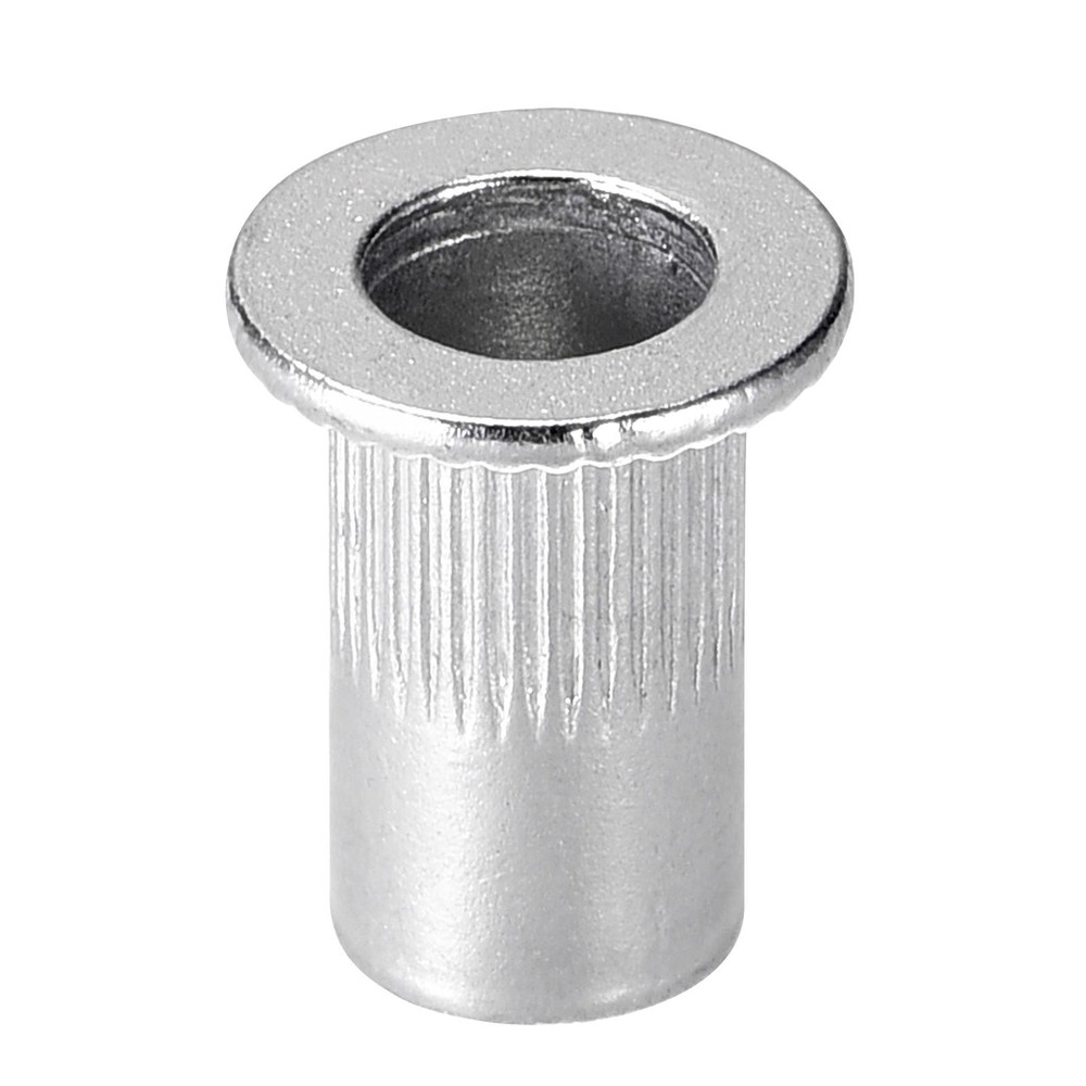 #8-32 Rivet Nuts Aluminium Alloy Knurled Flat Head Threaded Insert Nut 25pcs
