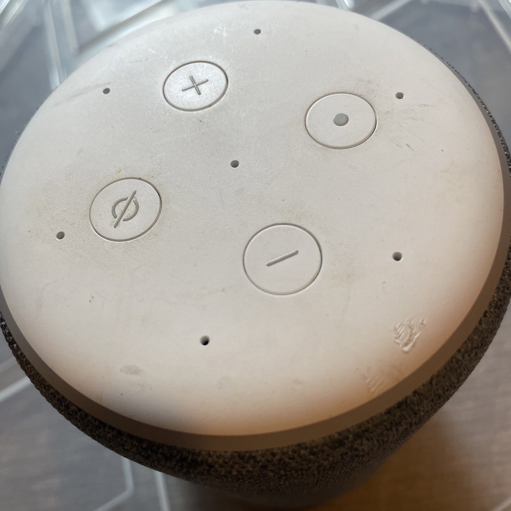 Amazon Echo 3rd Gen R9P2A5 Smart Speaker Alexa BLUE NO Power Cord UNTESTED