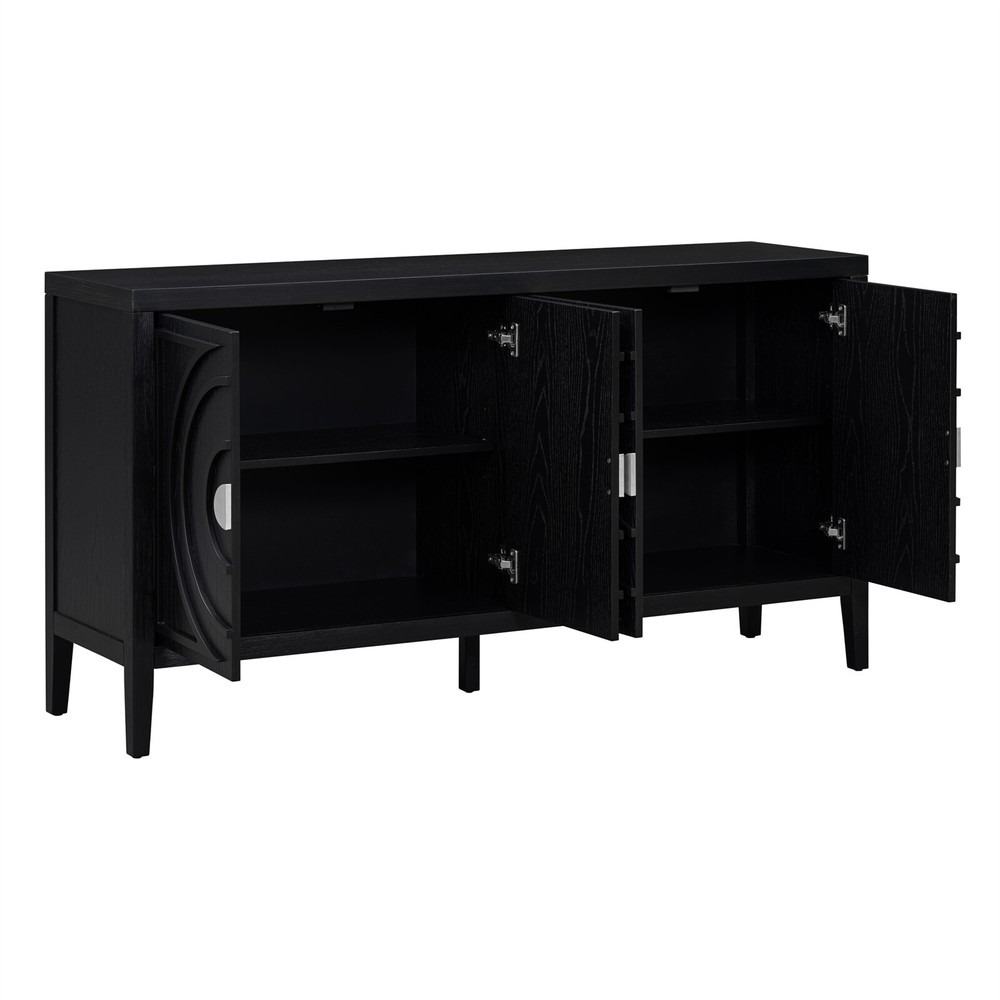 Sideboard Kitchen Buffet Storage Cabinet with 2 Door and Adjustable Shelves