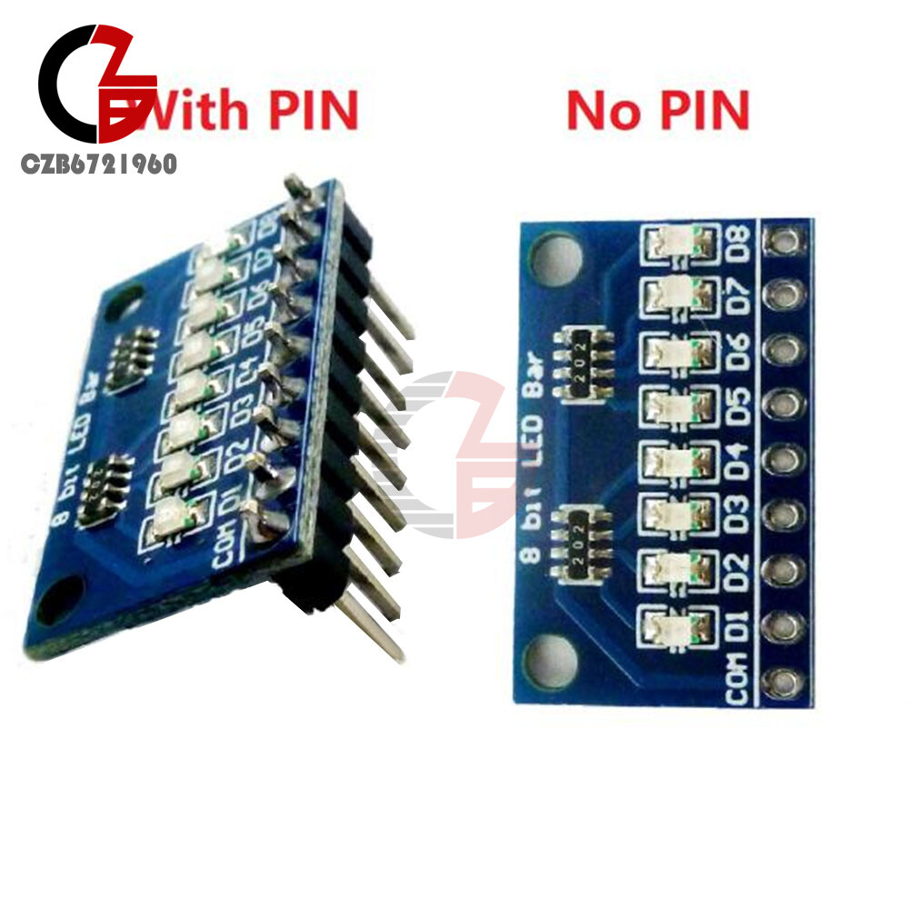 8-bit LED Module Blue/Red Display Common Negative/Common Positive DIY Kit 3-24V
