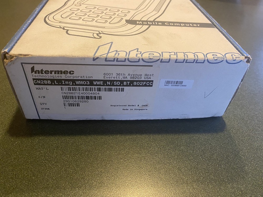 INTERMEC CN2 Bluetooth, WiFi, Scan Engine - CN2BB21E00004804