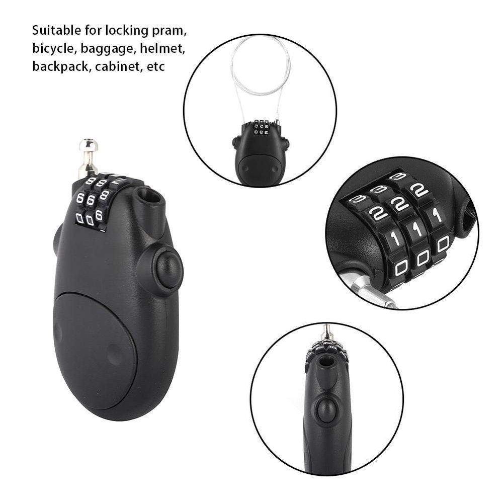 Sonew 3 Digit Code Combination Password Lock for Stroller Stroller Password S...