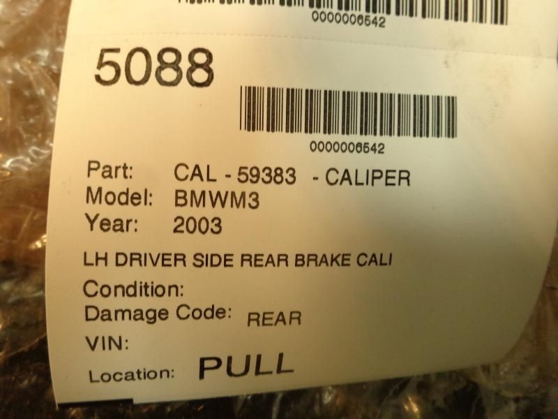 M3 2003 Electrical, Misc 7987702