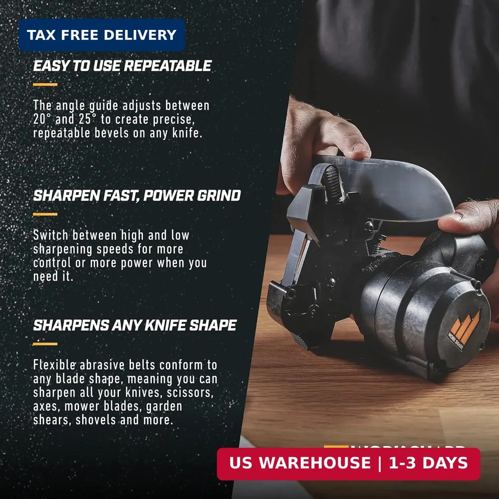 Work Sharp Knife & Tool Sharpener Mk.2 + Replacement Belt Kit