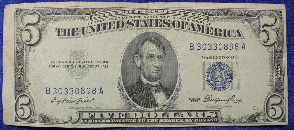 1953 $5 SILVER CERTIFICATE (7039)