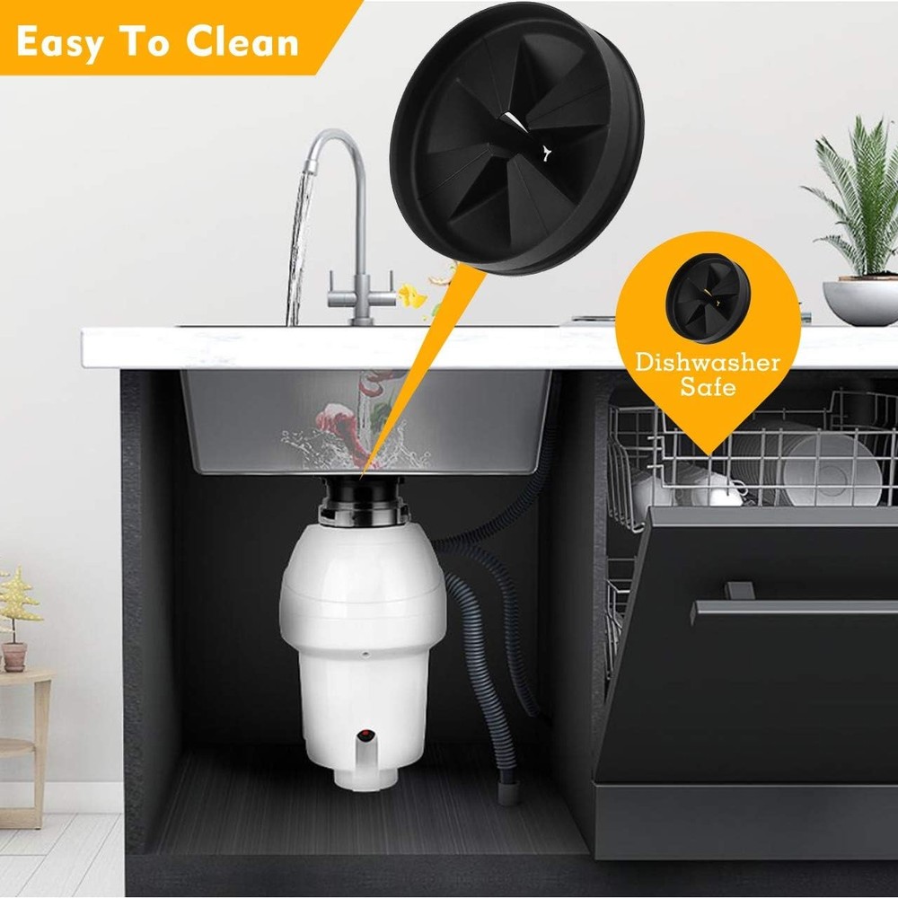 Sink Splash Guard Disposal Baffle